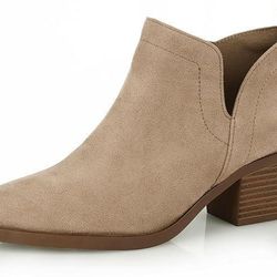 VIAPIPA Women'S Taupe Ankle Boots - Size 8