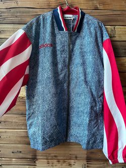 Vintage Adidas Denim Track Jacket USA 1994