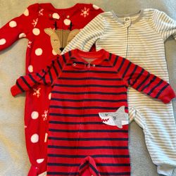 Set Of 3 Pjs 12 Months Baby Boy/girl 