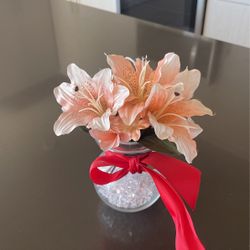 Little Cute Vase With Flowers