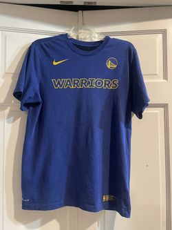 Nike Golden State Warriors NBA Blue Shirt, Dri-Fit, Size Men’s Medium 