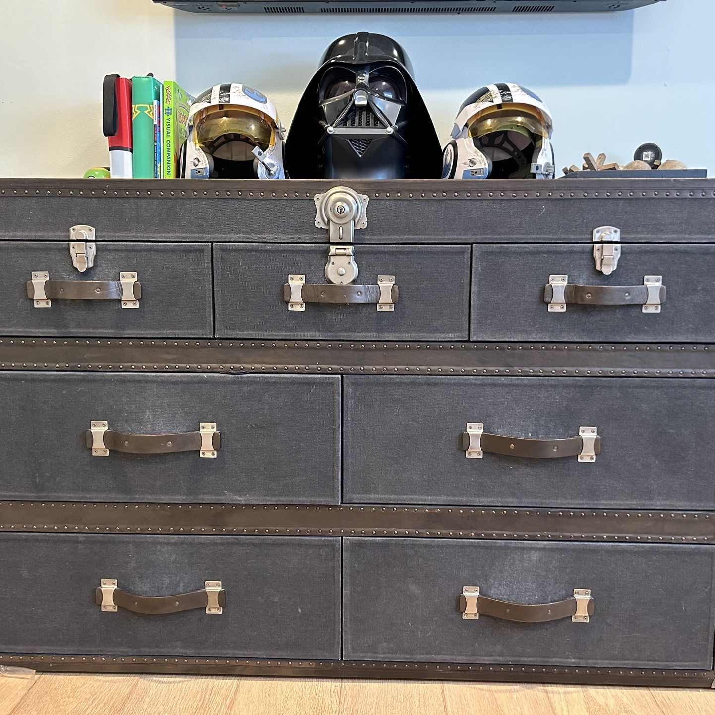 Restoration Hardware “Antique Trunk” Dresser and Nightstand