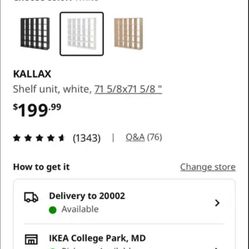 Ikea Unit Shelf White Color 