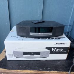 Bose Wave Music System III Graphite Silver CD AM/FM Radio w/ Remote & Box