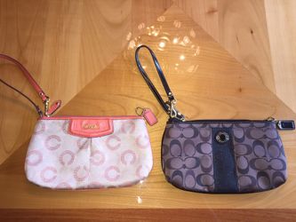 Two Large Coach Wristlets