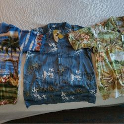 Aloha Hawaiian Tiki Shirts Size Medium