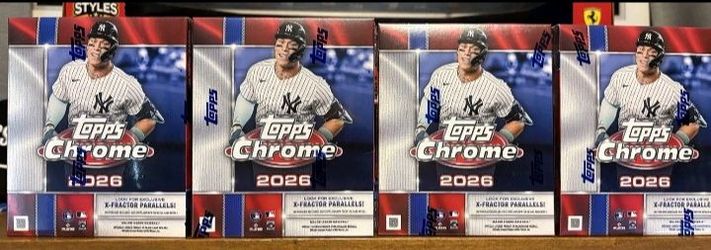 NEW 2026 Topps Chrome Baseball Mega Boxes