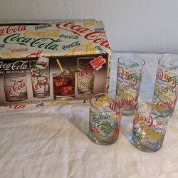 Vintage 12-pc Coca-Cola Beverage Set w/Original Box