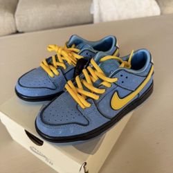 The Powerpuff Girls Nike SB PS Dunk Low Pro QS Bubbles Blue Yellow