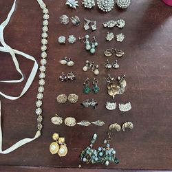 Clip On Earrings And Brooches