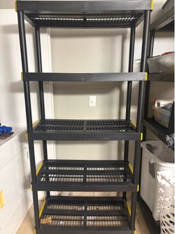 Plastic shelf