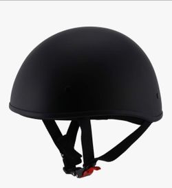 Matte black motorcycle helmet
