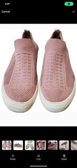 Steve Madden Daray Pink Knit Mesh Slip-On Sneakers – Women's Size 8.5