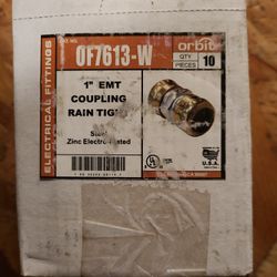 1" EMT Coupling Rain Tight