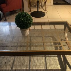 Nice Gold Coffe Glass  Tables  $45