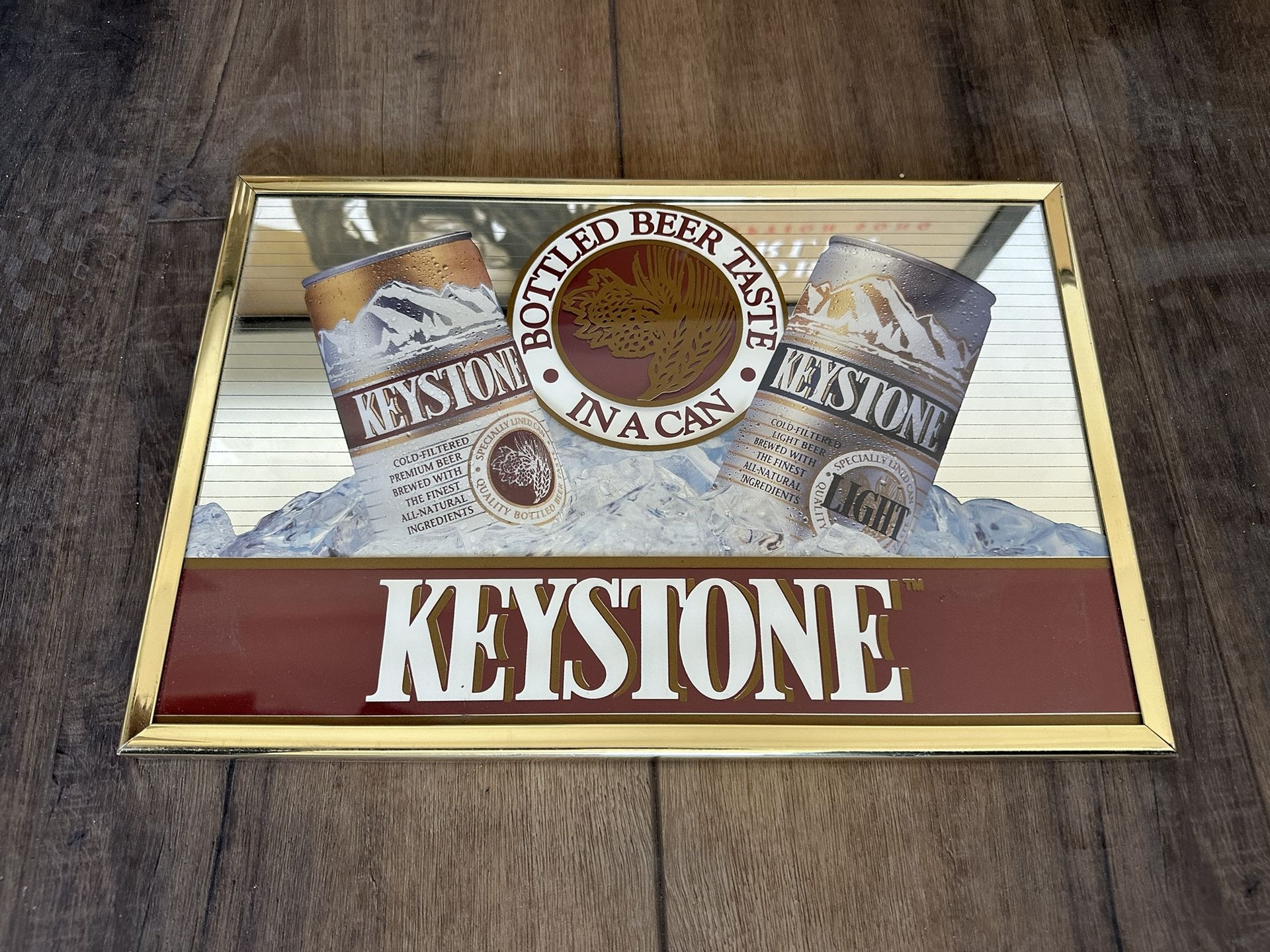 Keystone Beer Vintage Mirror Sign