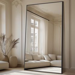 New 82”x44” Oversized Full Length Standing Floor Mirror