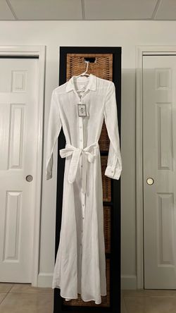120% LINO linen dress new maxi