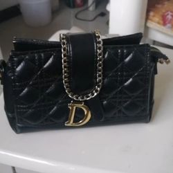 Shoulder Handbag for Women, Soft Quilted Clutch Purse Fashion Crossbody Bag With Pearl Chain