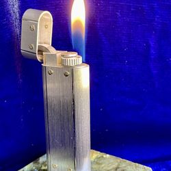 Vintage Santos Silver Cartier Lighter Mint Condition Works 1 Year Warranty 