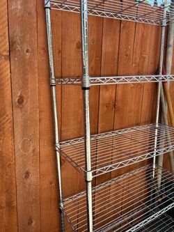 Tall 5-Shelf Metal Wire Storage Rack — Adjustable Shelves