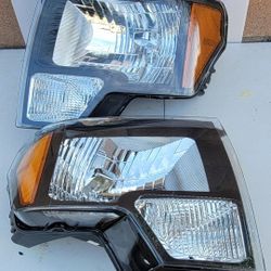 09-14 Ford F150 Headlights Luces Micas Calaveras Faros Faroles Focos Headlamps 
