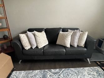 Black Leather Couch