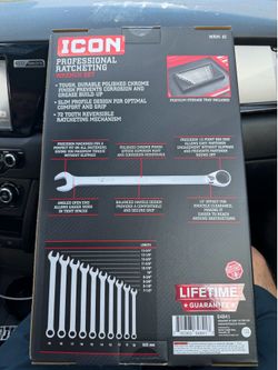 Icon Professional Ratcheting Wrench Set 10 pc Metric