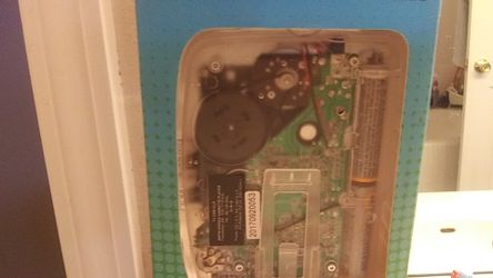 Vintage clear AM FM cassette player along with paperwork never used works good