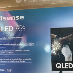 $100 CASH.Hisense 43" Class - QD6 Series - 4K QLED Smart TV