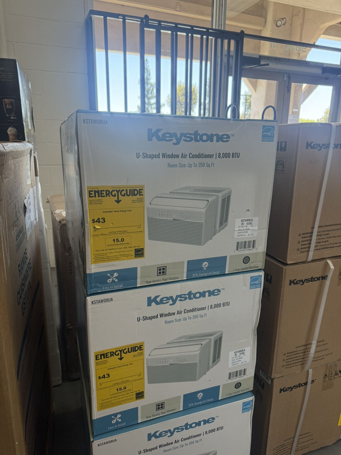 KEYSTONE U SHAPED WINDOW AC 8,000 BTU