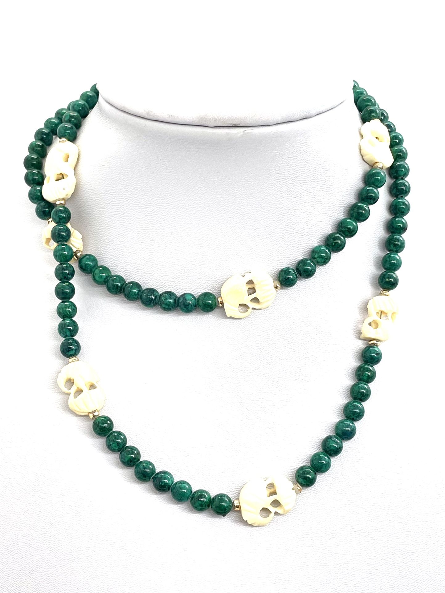 Green 31” Elephant Necklace 