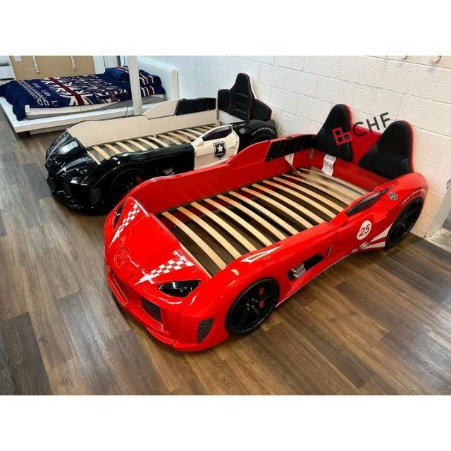 Race Car Design Twin Size Bed Frame  // Colors Available 