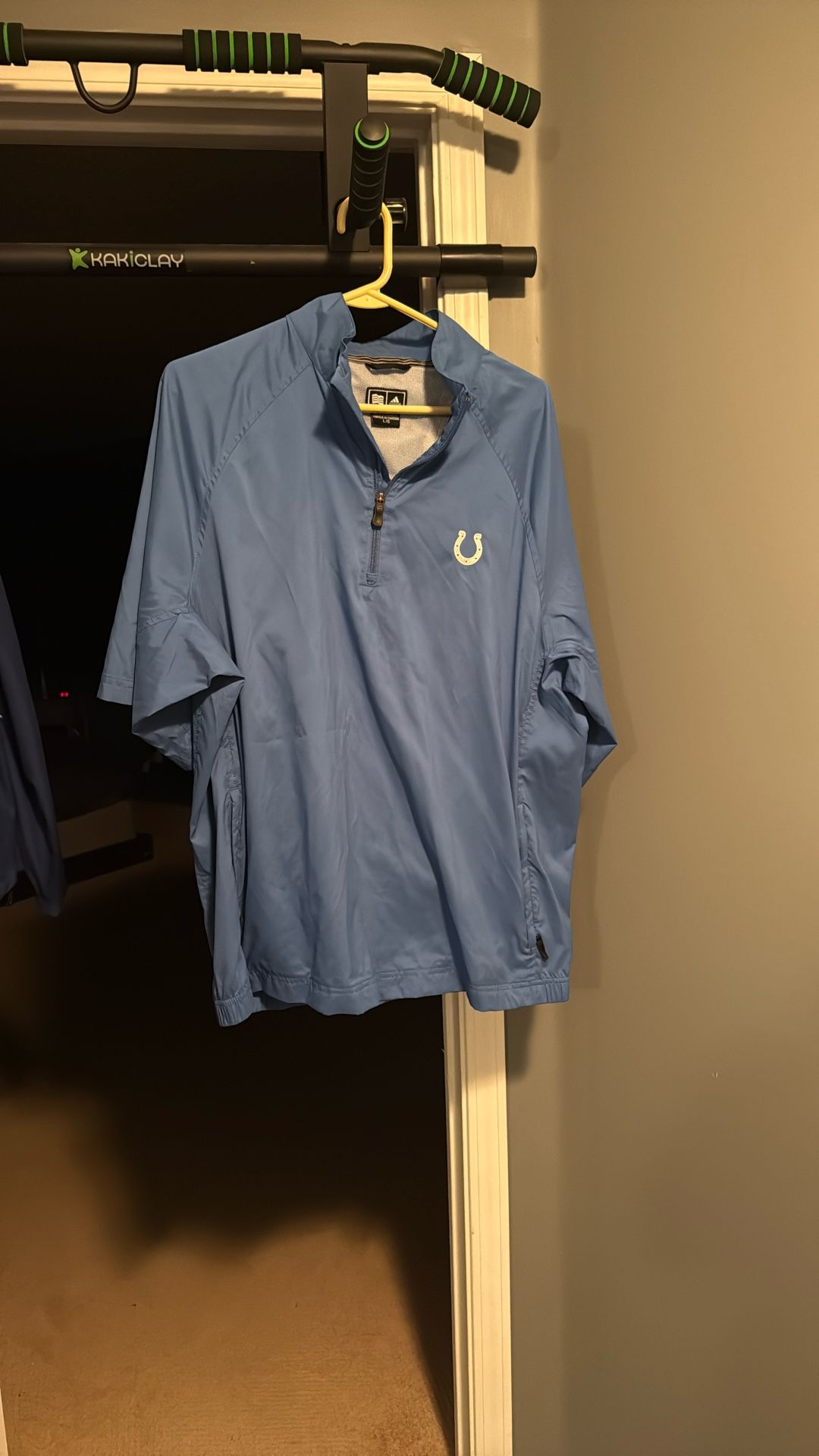 Colts Adidas short sleeve wind jacket climaproof vest size L