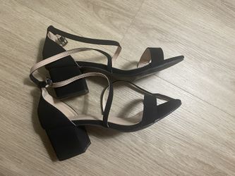 Black Mid Heels