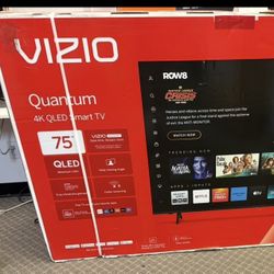 75 Tv $55 Down On Finacing Free Delivery Six Month Warranty.  75 Vizio Tv Smart 4k Hdtv 