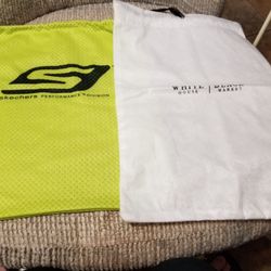 3 Dust Bags Green,  White, Tan.  Pre-owned  Good Clean Conditions.  