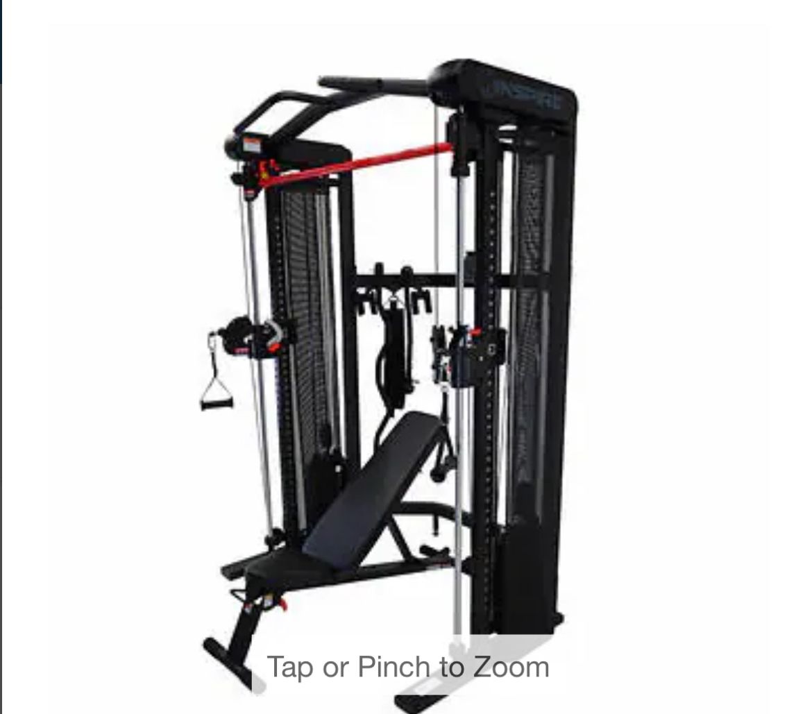 Inspire Fitness SF3 Smith Functional Trainer with Folding Bench 