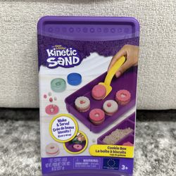 BRAND NEW KINETIC SAND COOKIE BOX MAKE AND SERVE 