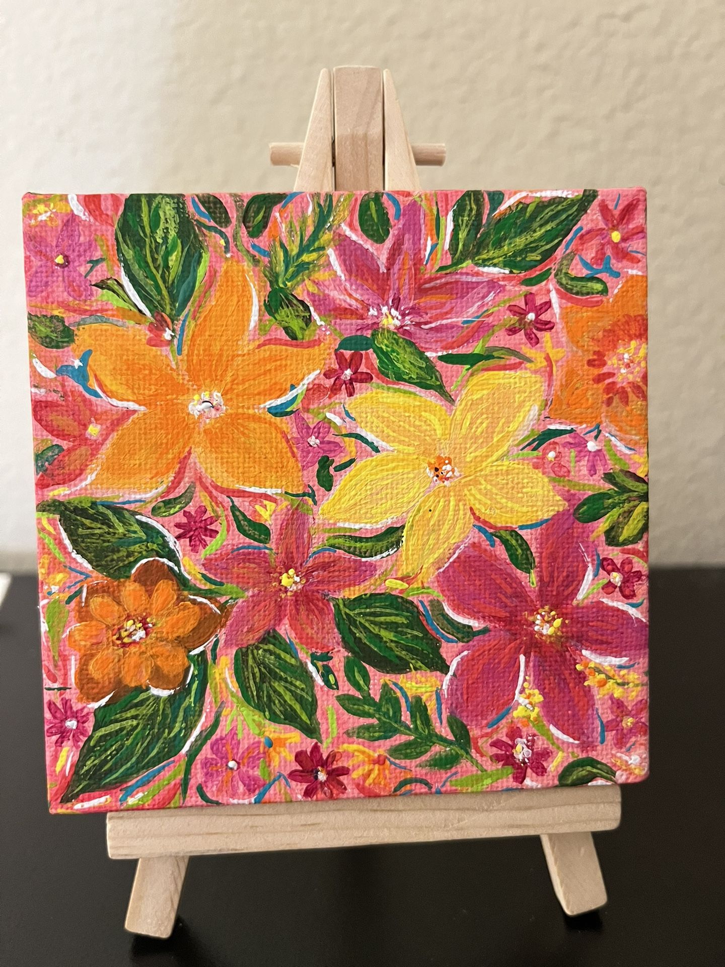 Hand Painted Acrylic Art Original By Me . $50