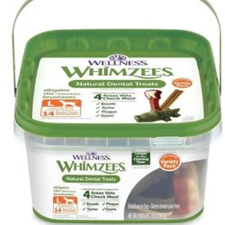 Wimzees Variety `/a!.e 3ox Large NET WT
29.6 OZ (14 pieces)

WELLNESS.
WHÍMZEES