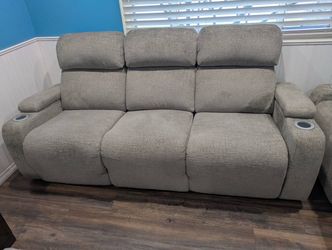 Theater style couch & loveseat