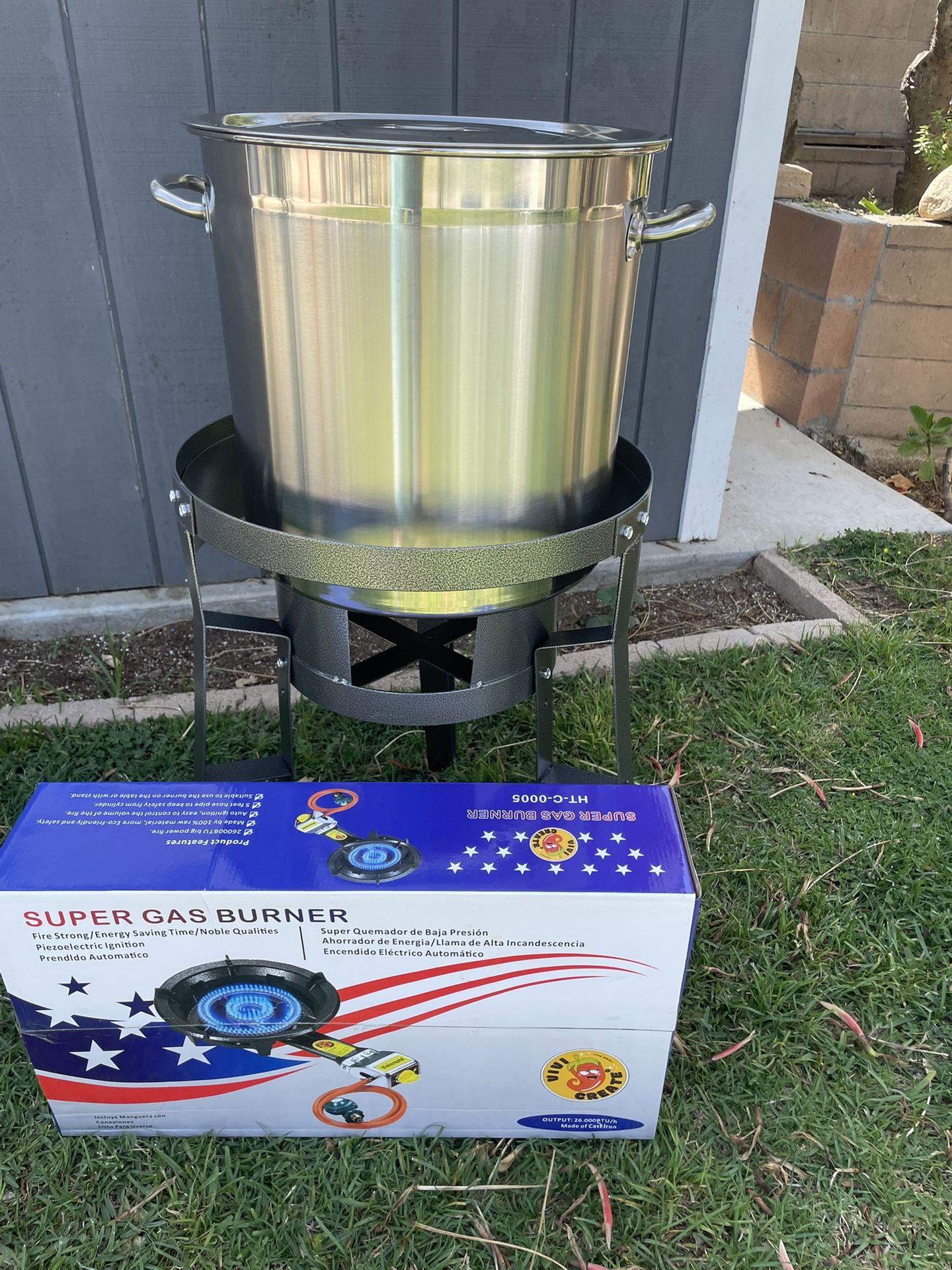 Set De 3ps Olla Vaporera De Acero Inoxidable De 50 L