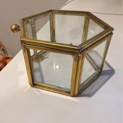 small glass box