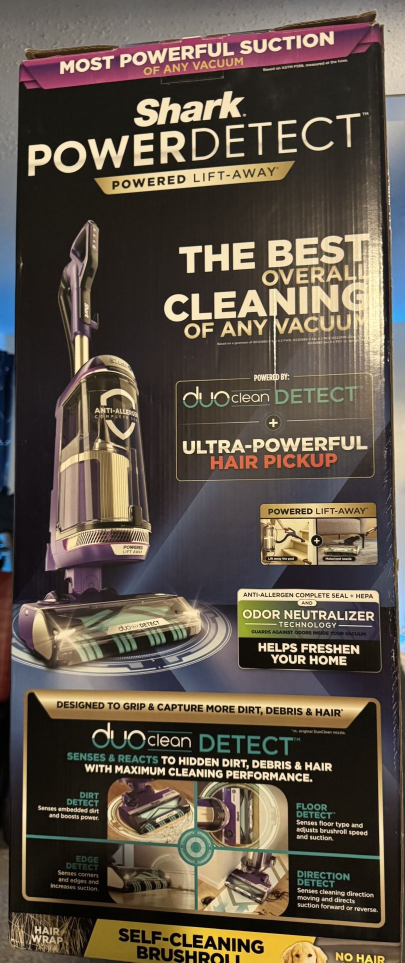SHARK POWERDETECT THE BES OVERAL CLEANING OF ANY VACUUM