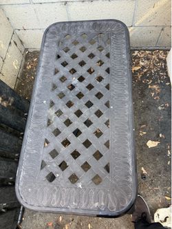 Vintage metal patio set.