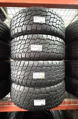 ✅ 4 USED TIRES 265/70R17 NITTO TERRA GRAPPLER G2 ALL TERRAIN 265 70 17
