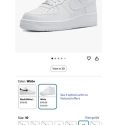 Nike Air Force 1 New Size 10