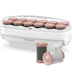 Conair Ceramic 1 1/2-inch Hot Rollers, Super Clips Not Included, Create Big Bouncy Curls