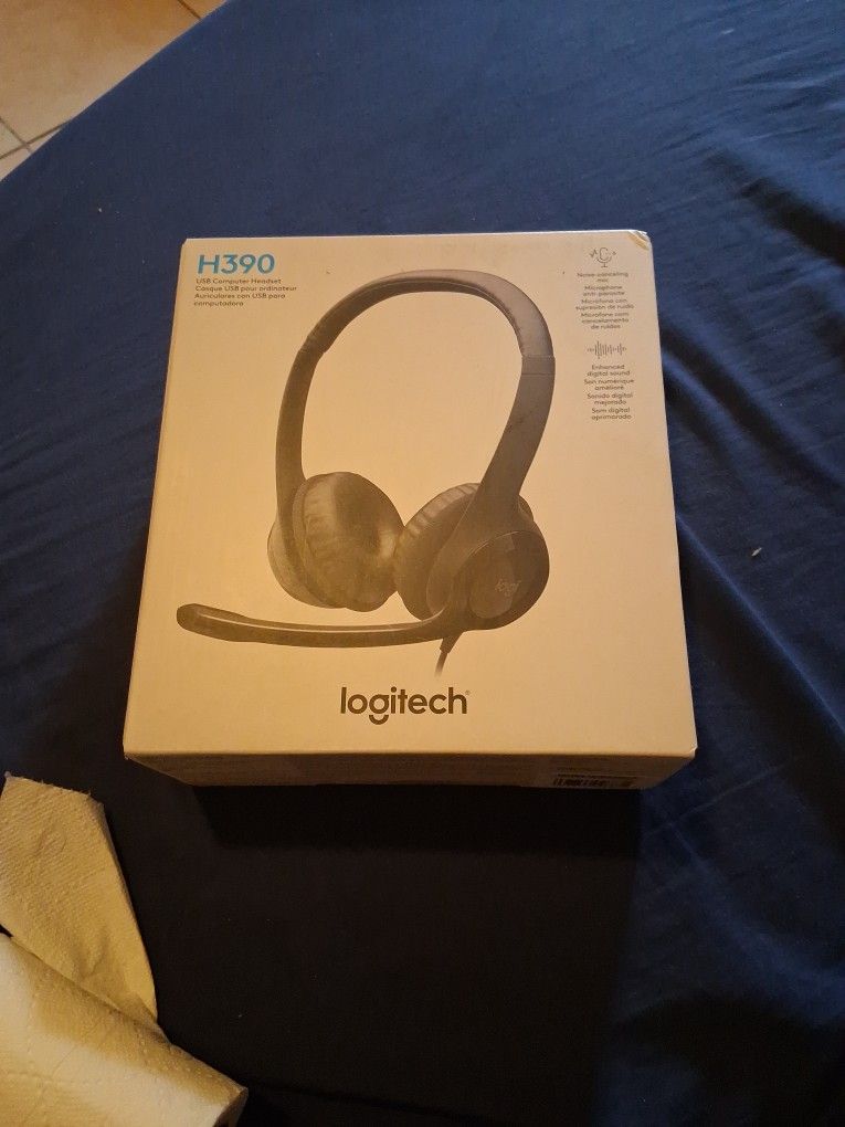 Logitech H390 USB-A Headphones, Brandon New Never Opened